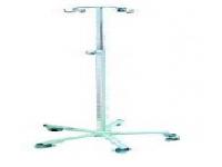 Atril portasuero cromado con cinco ruedas